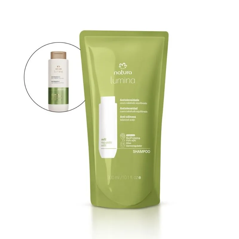 Refil Shampoo Equilibrante Antioleosidade Lumina