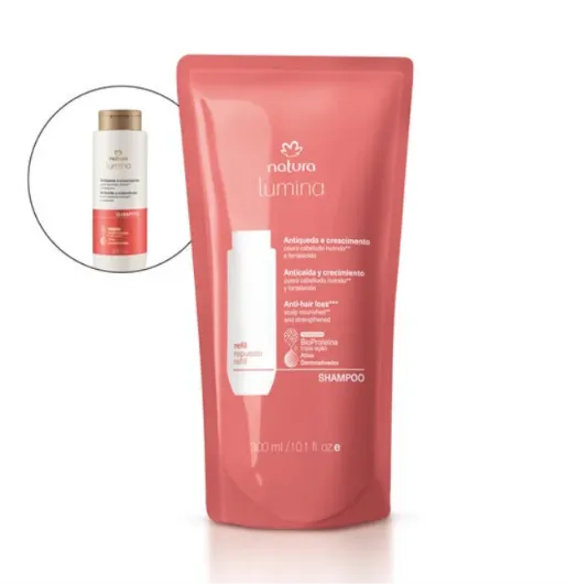 Refil Shampoo Estimulante Antiqueda e Crescimento Natura 300ml