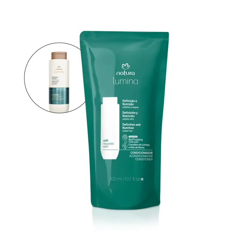 Condicionador REFIL Natura Lúmina - Definição e Nutrição Cabelos Crespos 300ml