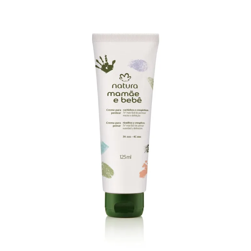 Creme Para Pentear Cachinhos e Crespinhos Natura Mamãe e Bebê 125ml