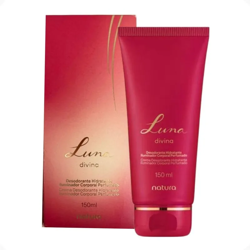Desodorante Hidratante Iluminador Corporal Perfumado Luna Divina Natura 150ml