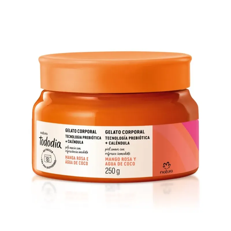 Gelato Desodorante Hidratante Corporal Tododia Manga Rosa e Água de Coco 250 g