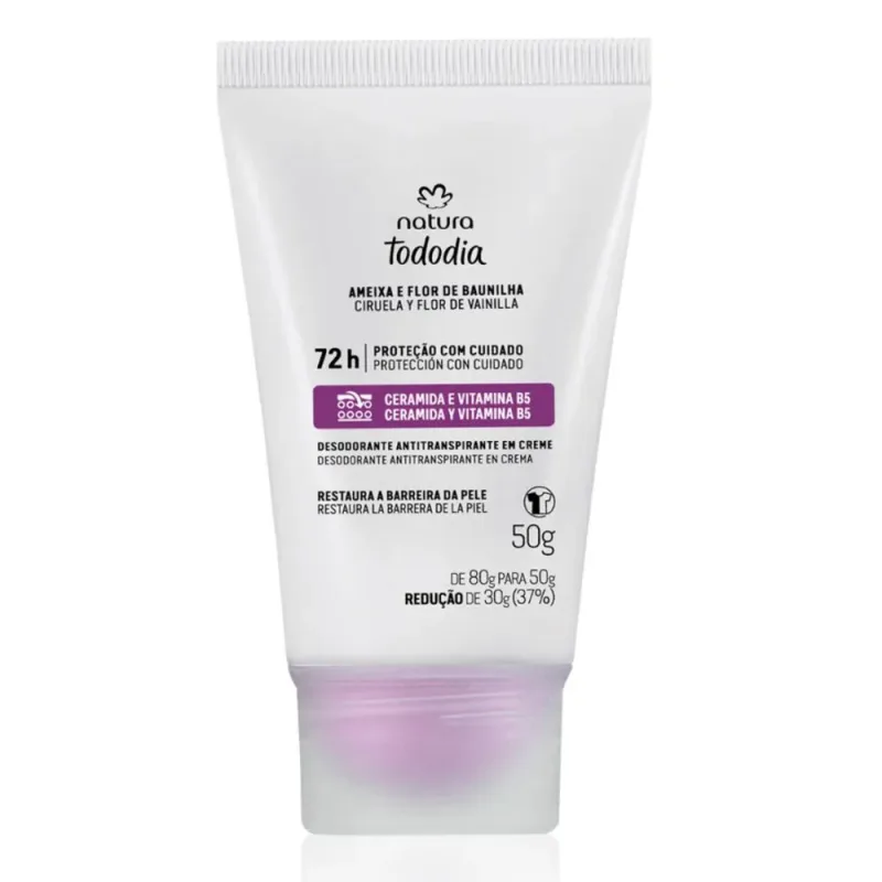Desodorante Antitranspirante em Creme Tododia Ameixa e Flor de Baunilha 50 g