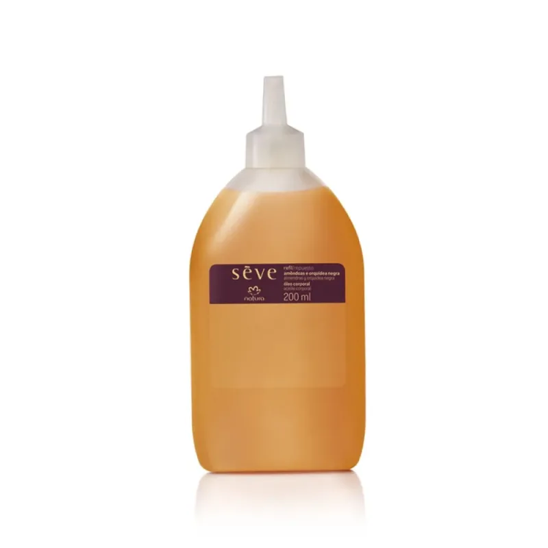 Refil Óleo Desodorante Corporal Sève Amêndoas e Orquídea Negra 200 ml