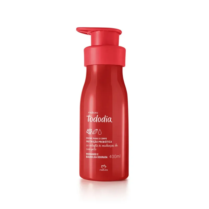 Hidratante Corporal Natura Tododia - Morango e Baunílha Dourada 400ml