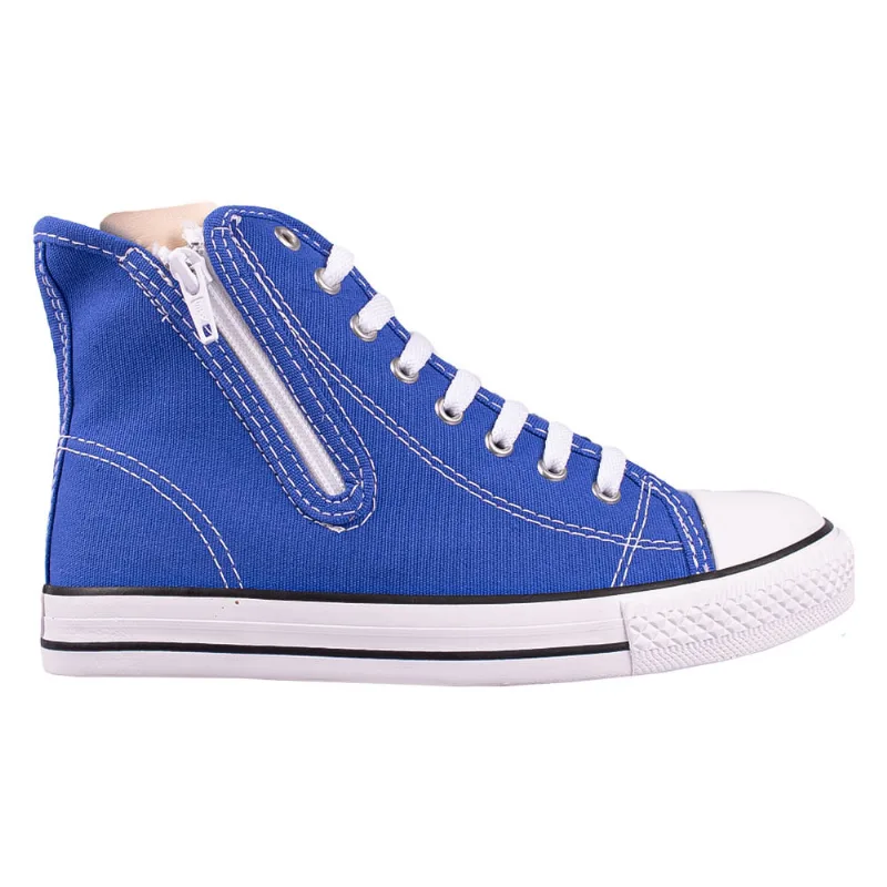 Tênis Diversão Canvas Hi Colors Azul Royal Menino 23