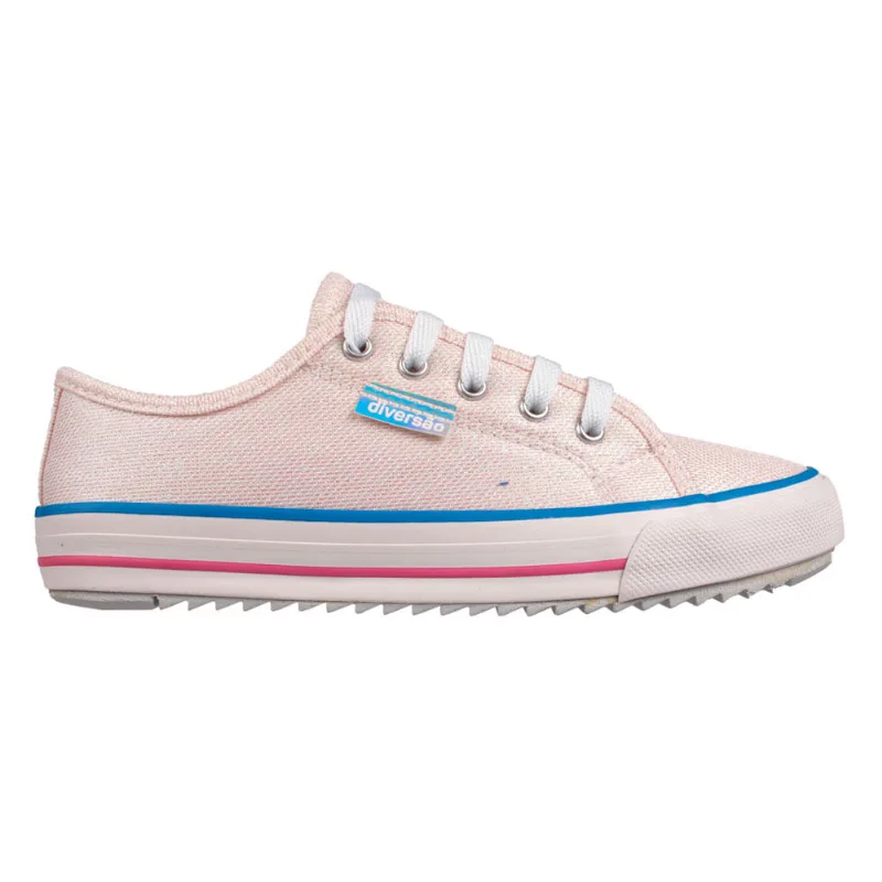 Tênis Diversão Mini Mirela Branco/Rosa Menina 29 / Branco