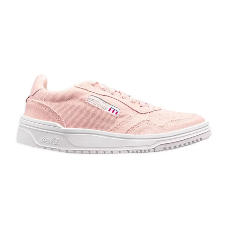 Tênis Coca Cola March Twill Masculino Casual Rosa 40 38