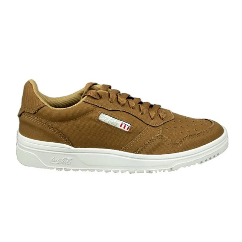 Tênis Coca Cola March Twill Masculino Casual Caramelo 43 41 / Marrom