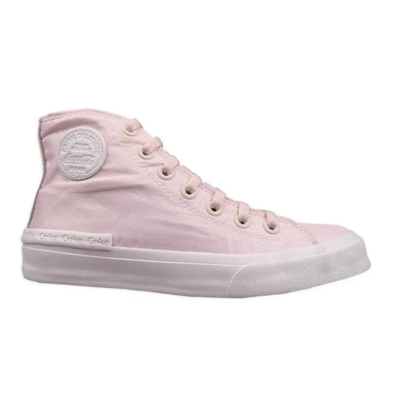 Tênis Coca-Cola Sunset Shine Hi Rosa Confortável Feminino 37 38