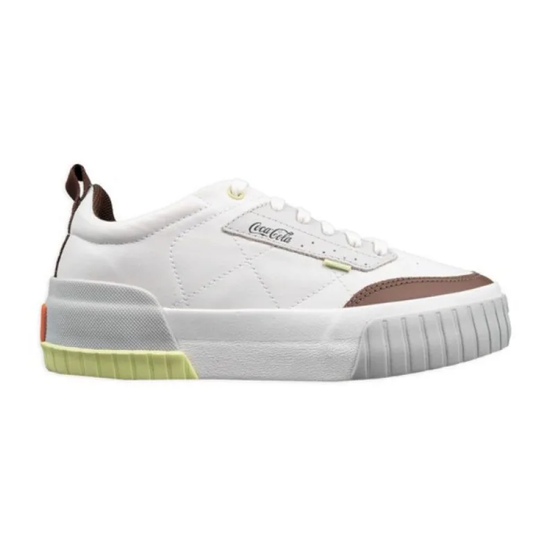 Tenis Coca Cola Rio Coast Feminino Casual Recortes Branco 36 34