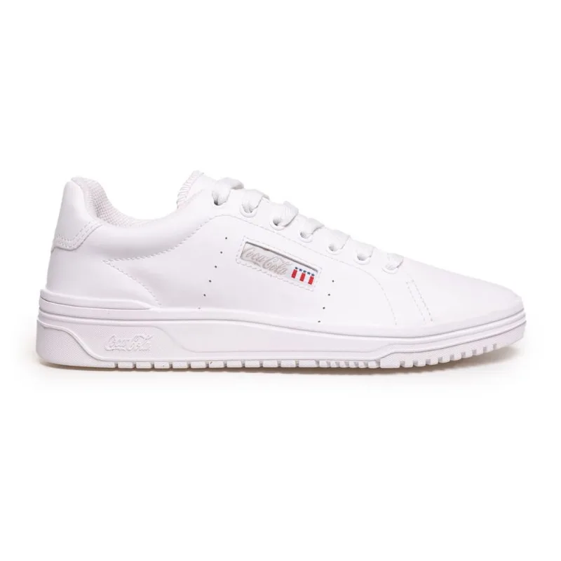 Tênis Casual Coca Cola March Maverick Unissex Branco Tênis Coca Cola March Maverick Feminino Branco TAMANHO 34