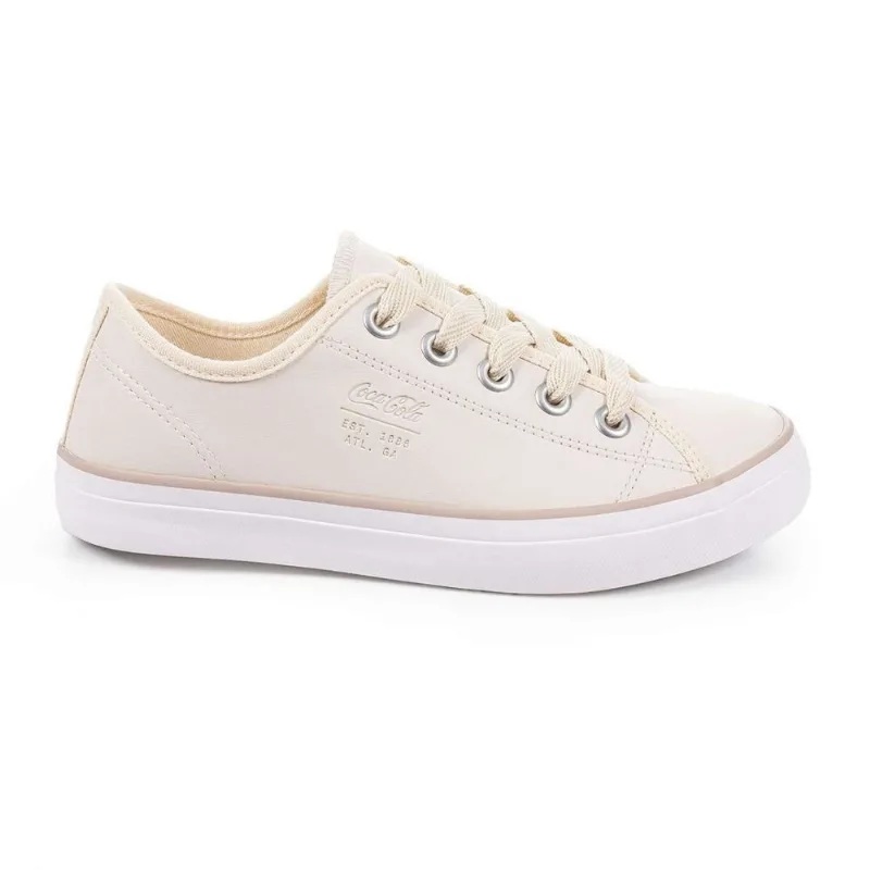Tênis Coca Cola Stream Town Feminino Off White Casual 40 / Off White