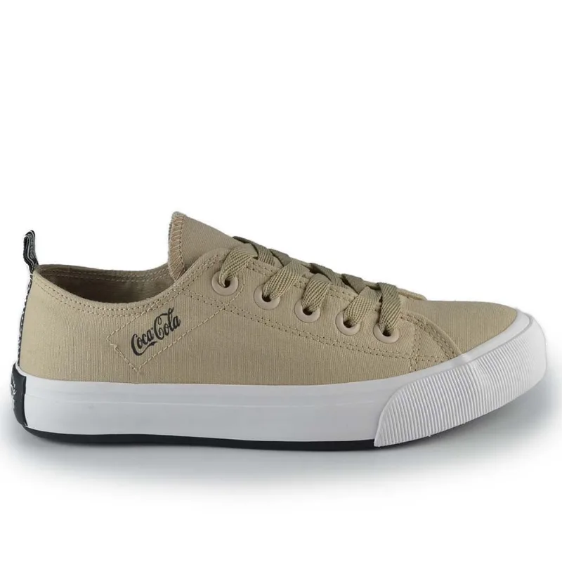 Tênis Casual Coca Cola Feminino Atlanta CC2384 AREIA 37