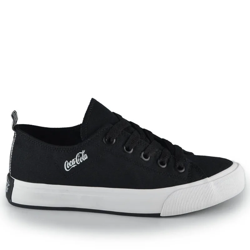 Tênis Casual Coca Cola Feminino Atlanta CC2384 PRETO 39