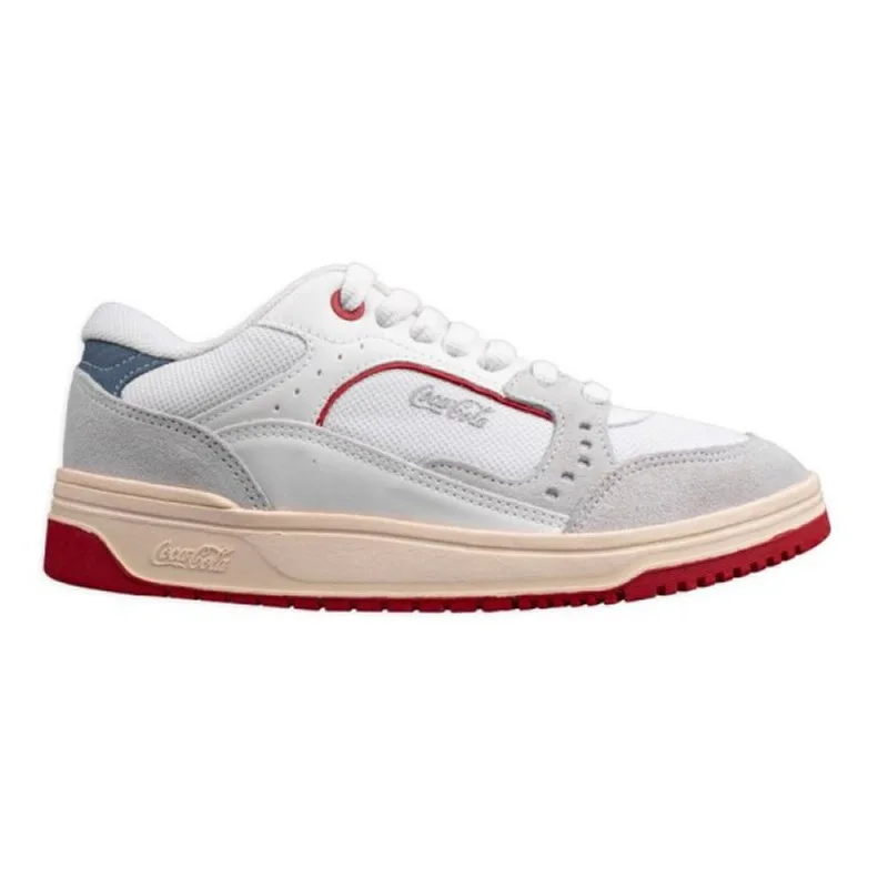 Tênis Coca-Cola Casual March Y2k Feminino Branco e Vermelho 44 39