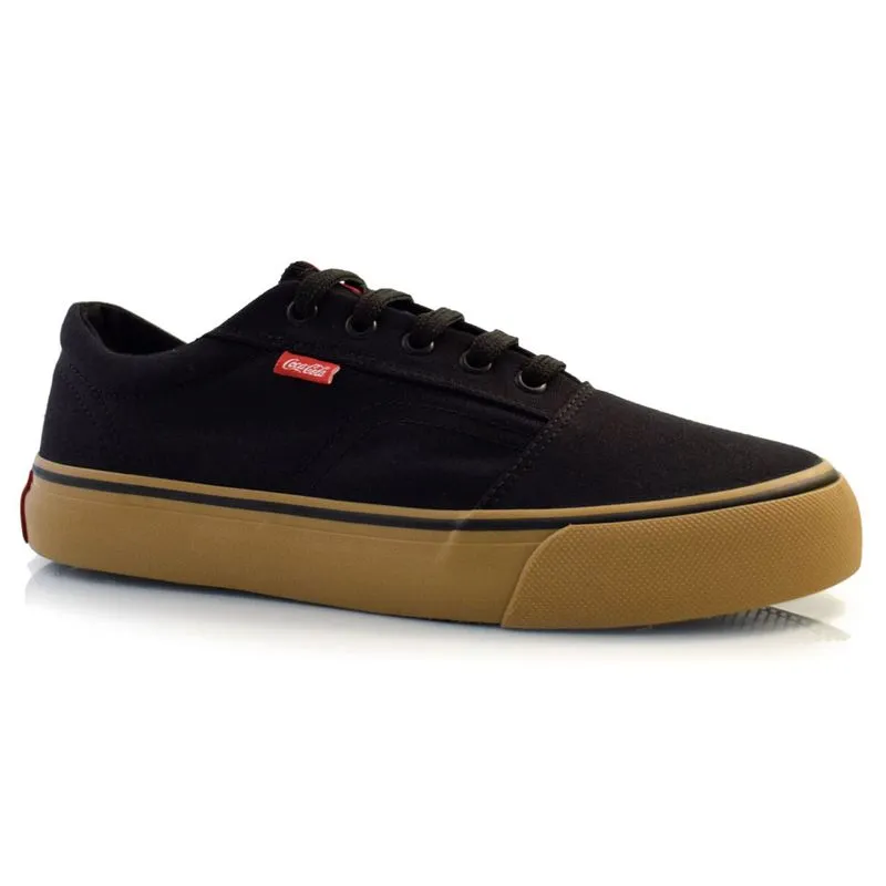 Tênis Casual Feminino Coca Cola Preto CC2400 35