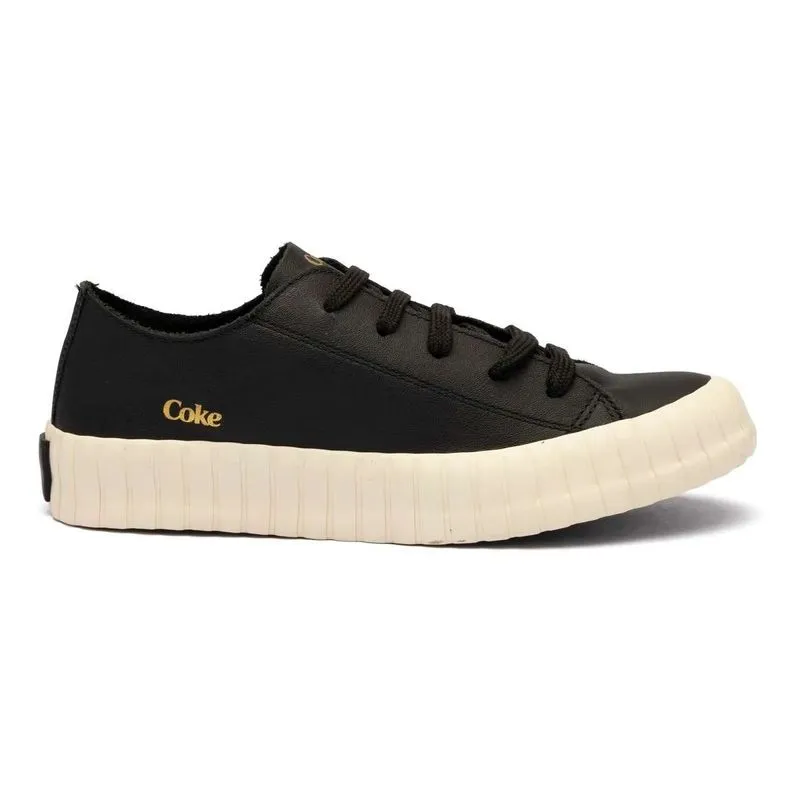 Tênis Coca Cola Newpoart Leather Feminino Preto 35