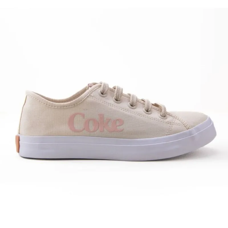 Tênis Coca-Cola Casual Newpoart Canvas Feminino Rosa Claro 39 36