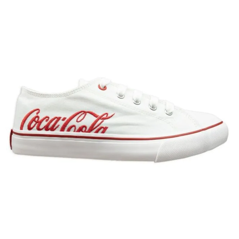Tênis Coca-Cola Confortável Wooster Canvas Feminino Branco 39 36 - Coca Cola