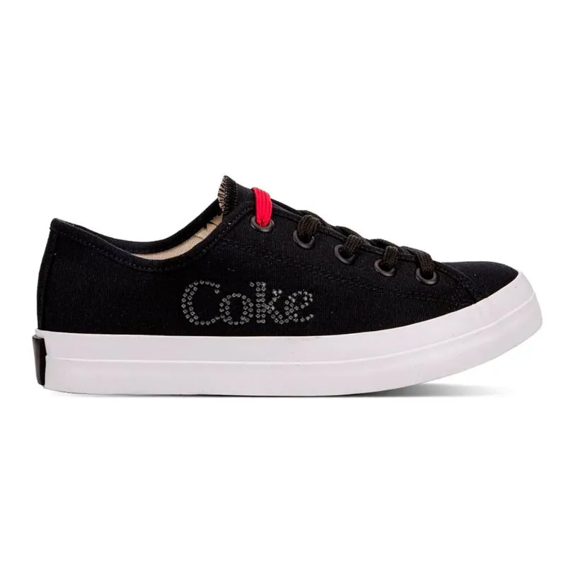 Tênis Coca Cola Stream Glow Feminino Preto PRETO/BRANCO - 36