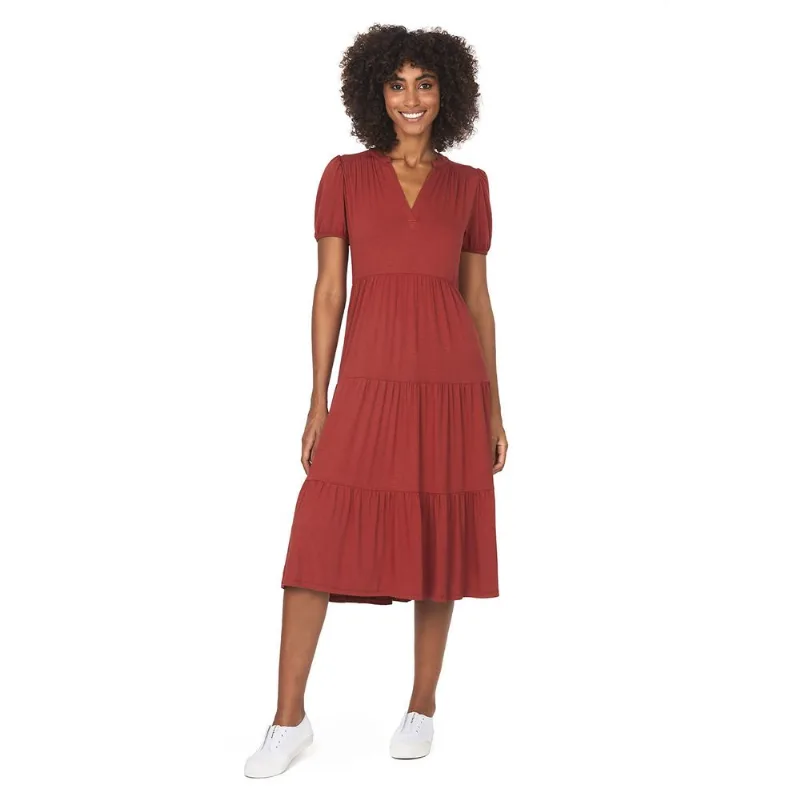 Vestido Midi 3 Marias Polo Wear Laranja Escuro G