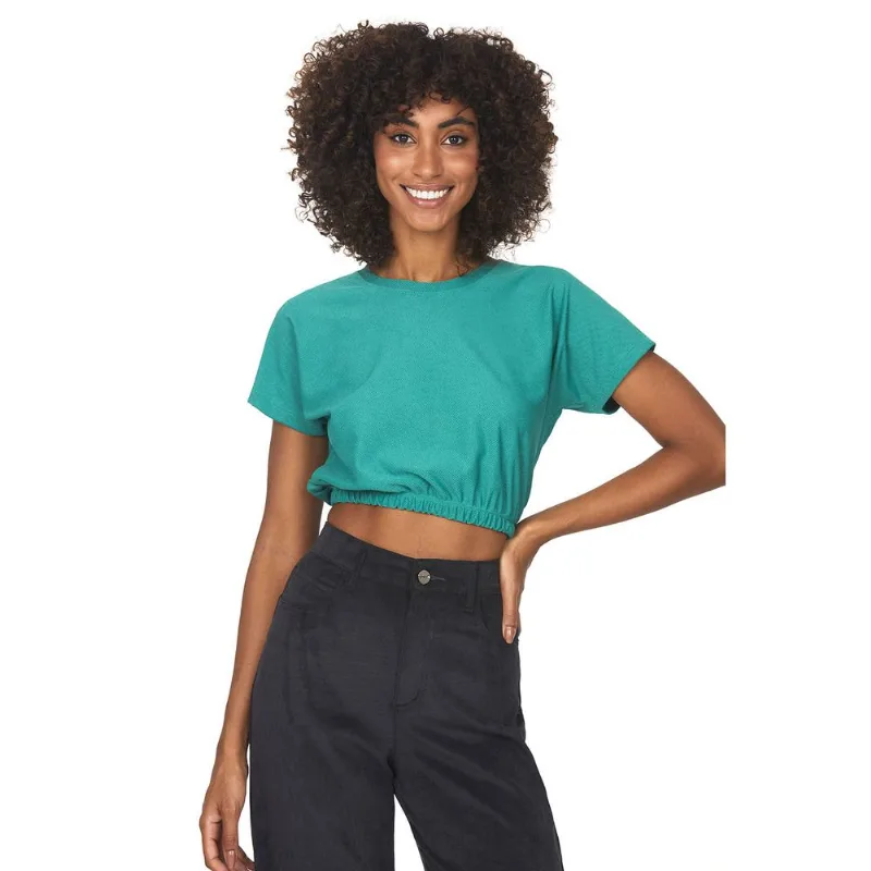 Blusa Manga Curta Polo Wear Verde Médio P