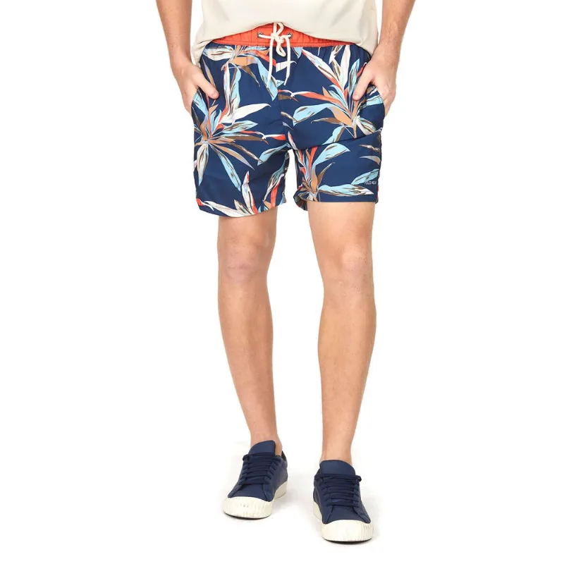 Short Volei Masculino Com Ziper Polo Wear Azul Escuro M
