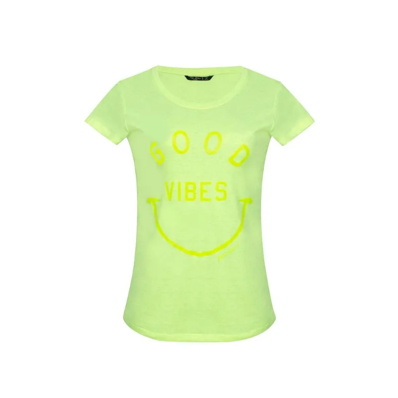 Camiseta Feminina Good Vibes Polo Wear Amarelo Médio GG