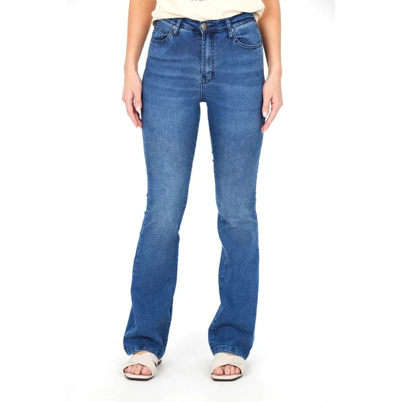 Calça Feminina Bootcut Polo Wear Jeans Médio 42