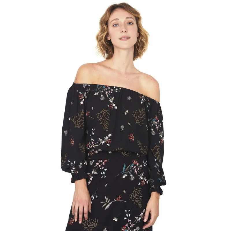 Blusa Feminina Ciganinha Floral Polo Wear Estampado P