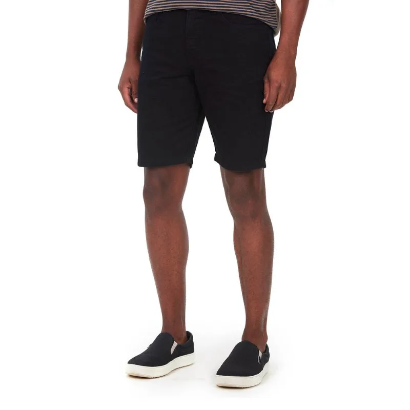 Bermuda Masculina Sarja Regular Polo Wear Preto 42
