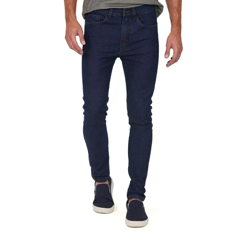 Calça Masculina Skinny Blessed Street Polo Wear Jeans Escuro 44