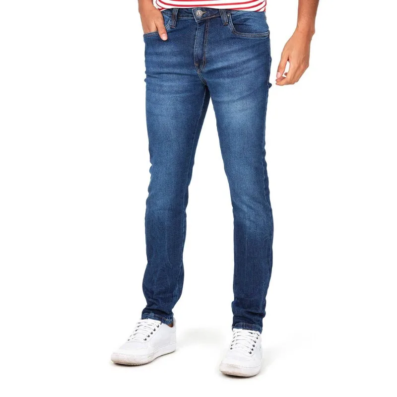 Calça Masculina Slim Denim Polo Wear Jeans Escuro 40