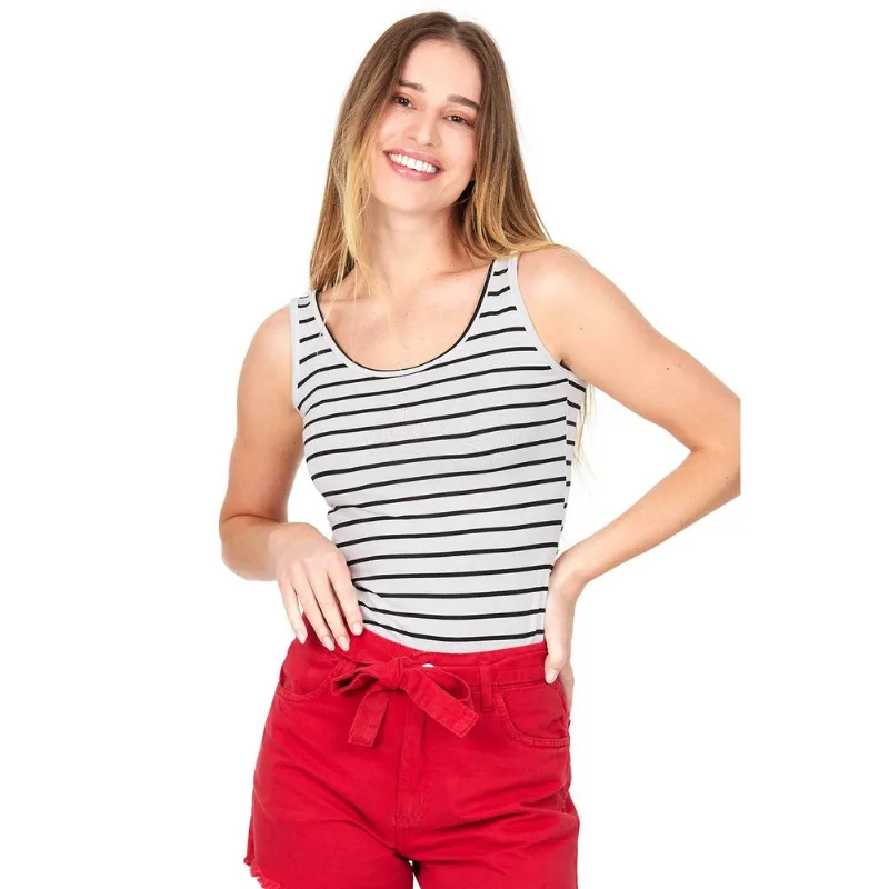 Regata Feminina Listrada Polo Wear Branco M