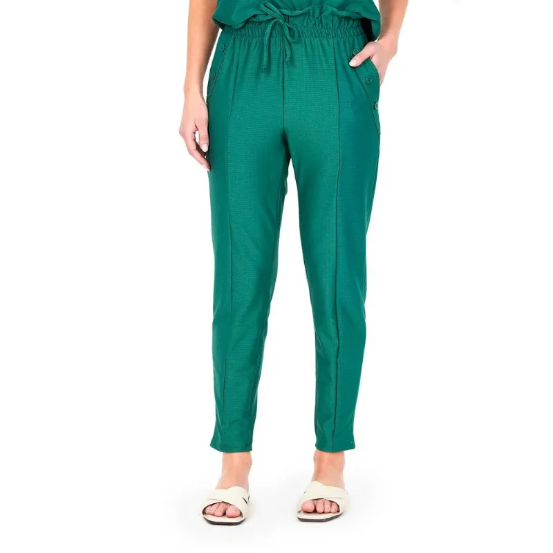 Calça Feminina Com Botões Polo Wear Verde Médio GG