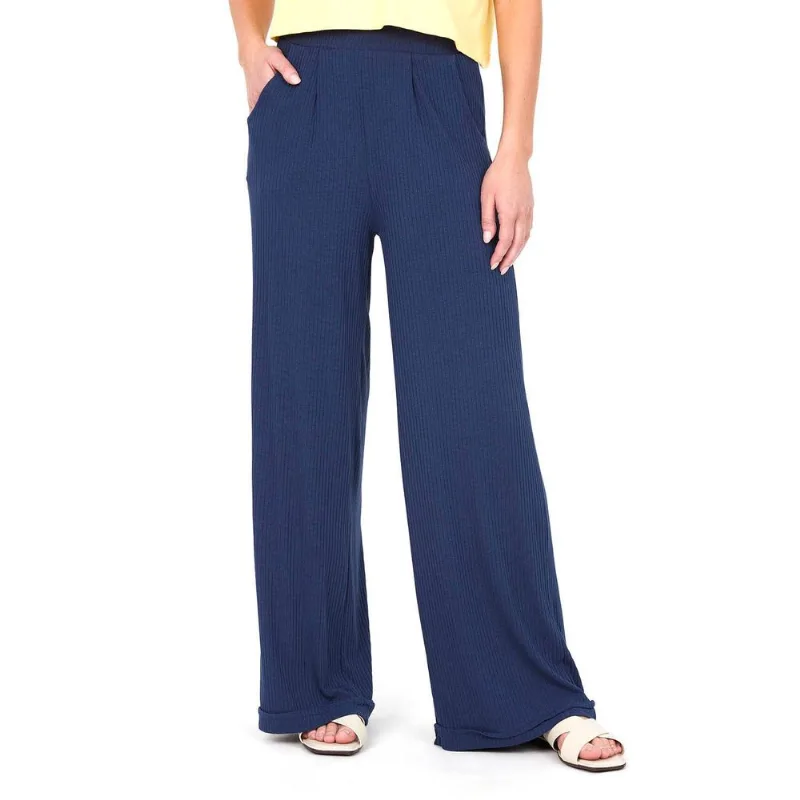 Calça Feminina Canelada Polo Wear Azul Escuro M