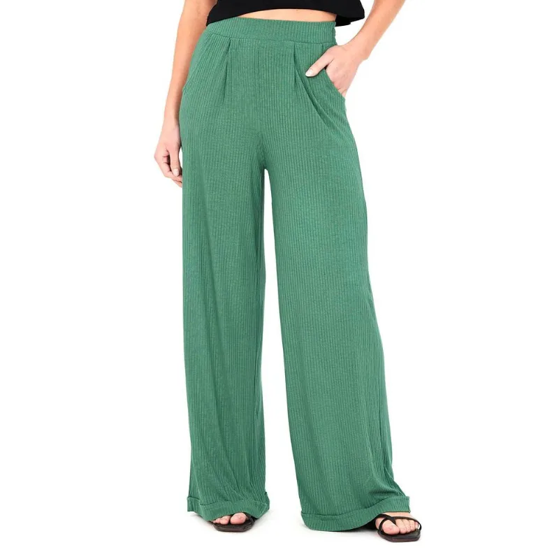 Calça Feminina Canelada Polo Wear Verde Médio GG
