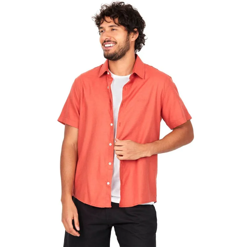 Camisa Masculina Viscolinho Polo Wear Marrom Médio G