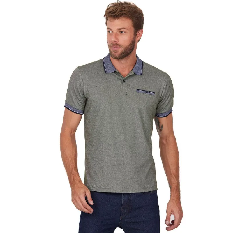 Polo Masculina Blessed Polo Wear Verde Escuro GG