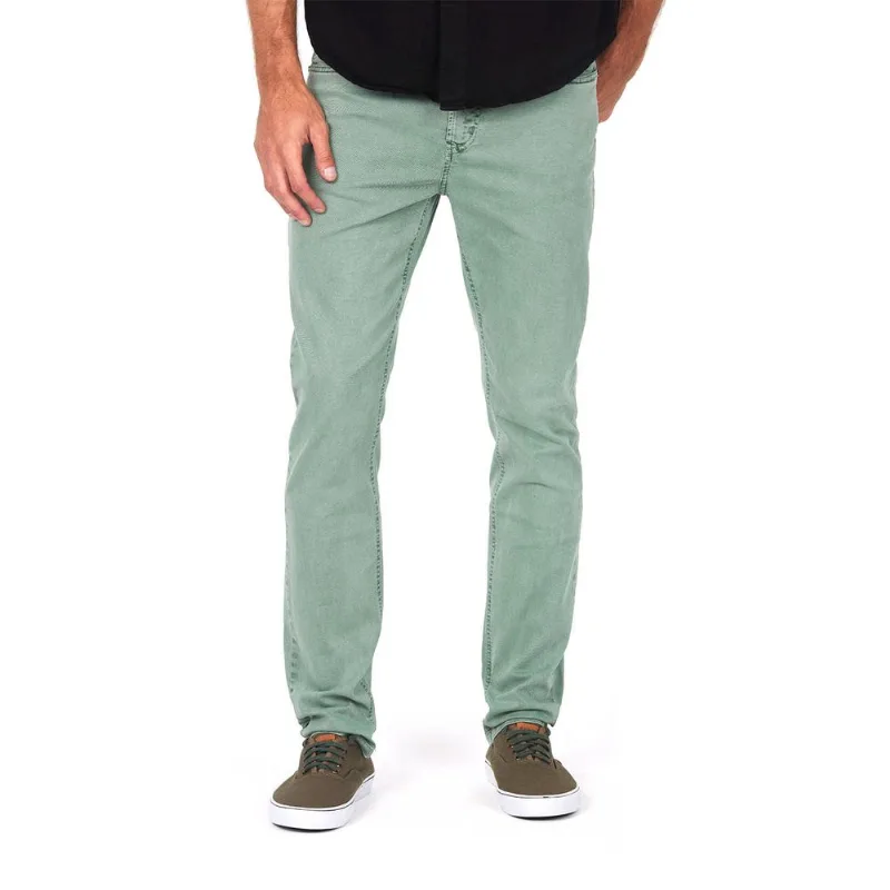 Calça Masculina Sarja Blessed Slim Polo Wear Verde Médio 44