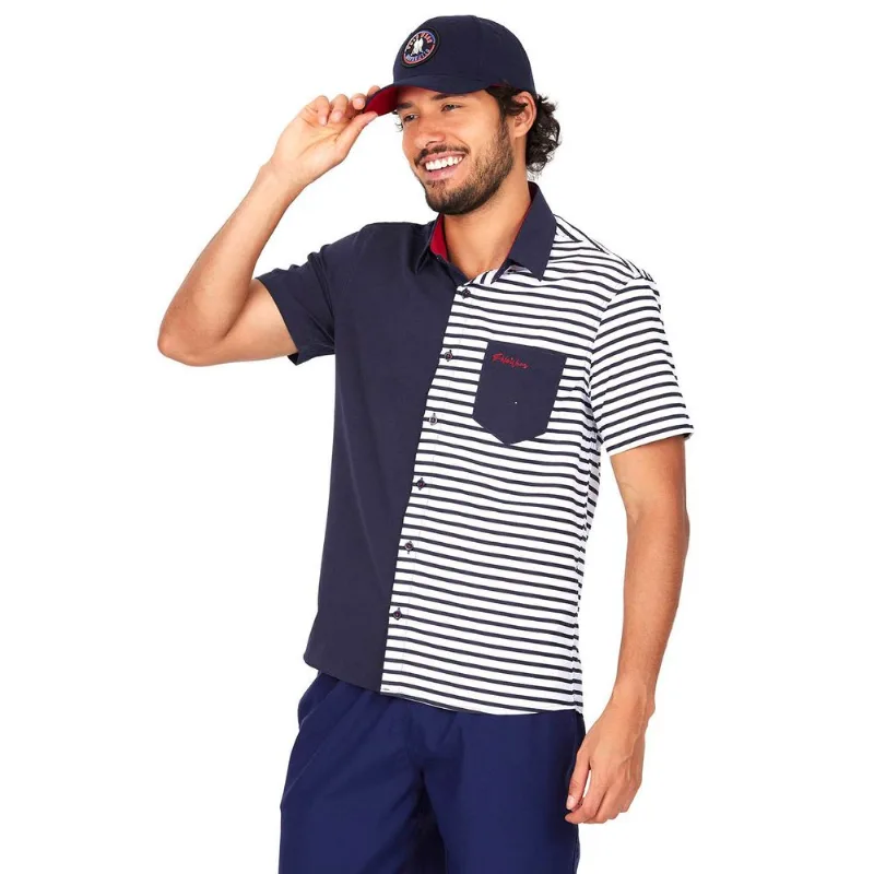 Camisa Masculina Listra Polo Wear Azul Escuro GG