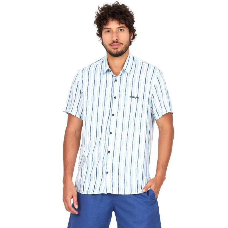 Camisa Viscose Nautical Polo Wear Azul Claro M