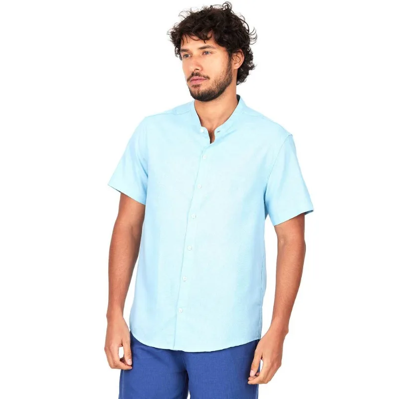 Camisa Gola Padre Nautical Polo Wear Azul Claro G