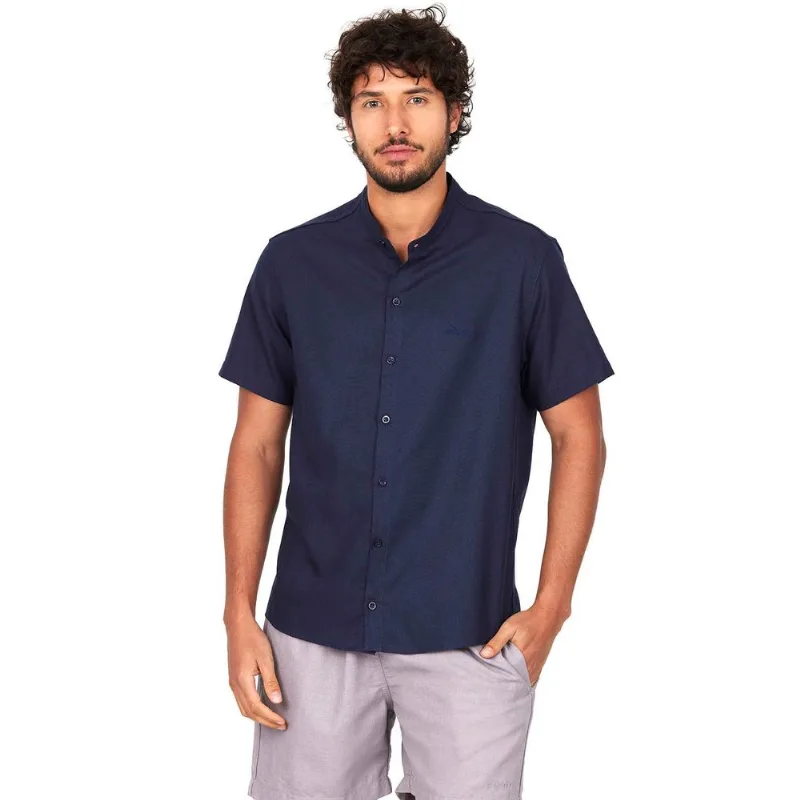 Camisa Gola Padre Nautical Polo Wear Azul Escuro G