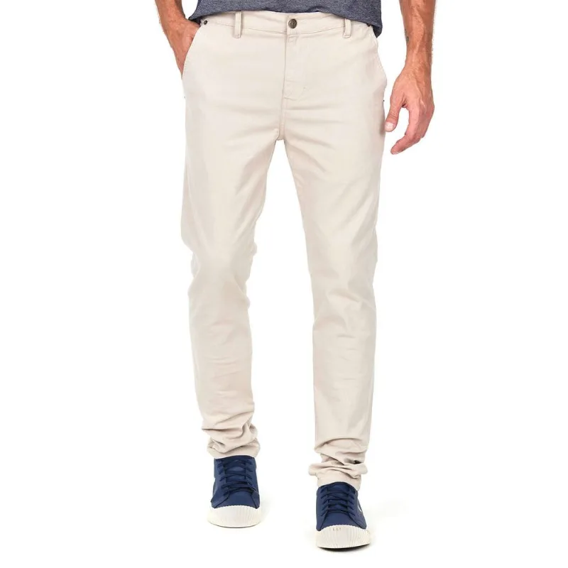 Calça Masculina Sarja Blessed Slim Polo Wear Bege Claro 42