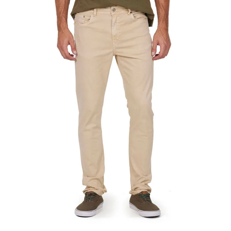 Calça Masculina Sarja Nautical Polo Wear Bege Médio 46