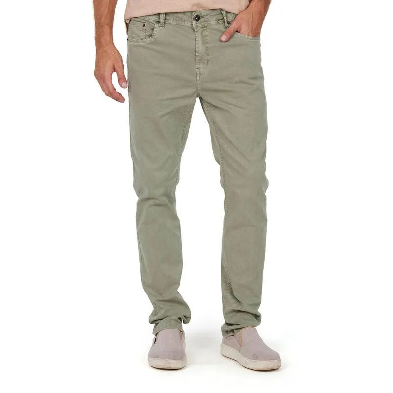Calça Masculina Sarja Nautical Polo Wear Verde Médio 44