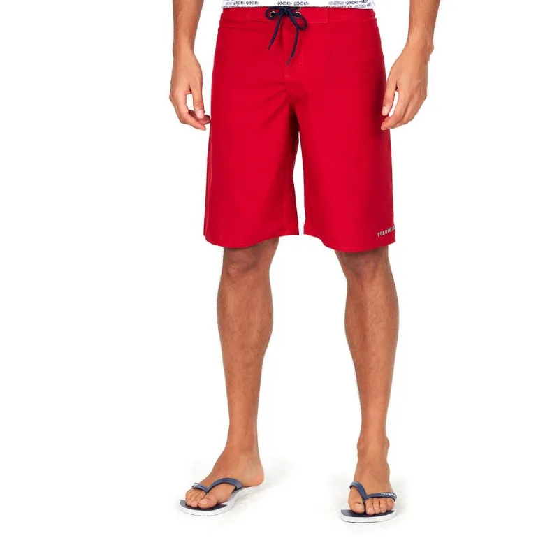 Boardshort Masculino Liso Polo Wear Vermelho Médio 40