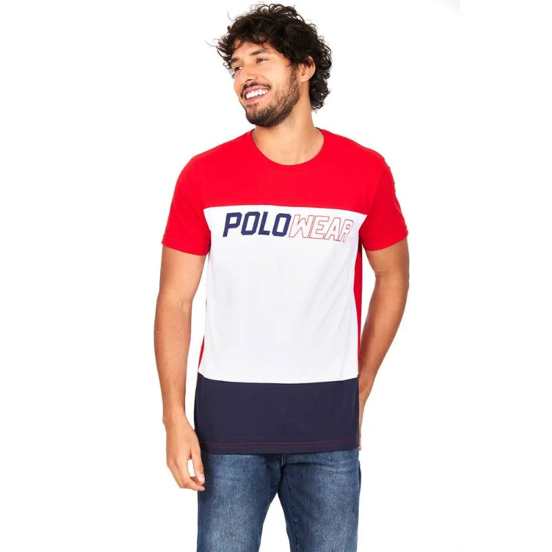 Camiseta Masculina Nautical Recorte Polo Wear Branco G
